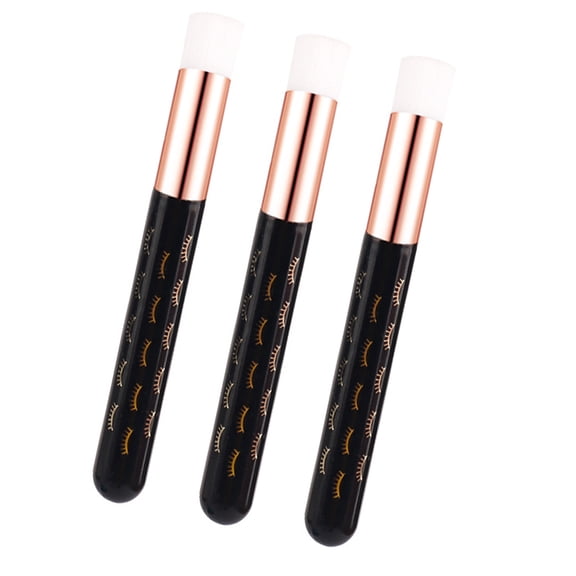 3pc Travel-Friendly Brush Washers, Nylon Fibers & Mousse For Daily Use