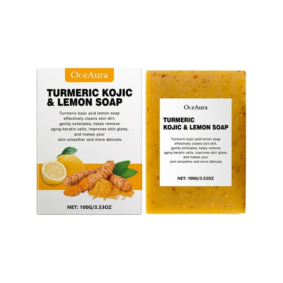 3pc Turmeric Soap Bar for Face & Body-Acne, Dark Spots, Smooth Skin, Natural Handmade Soap For All Skin Types For Men and Women