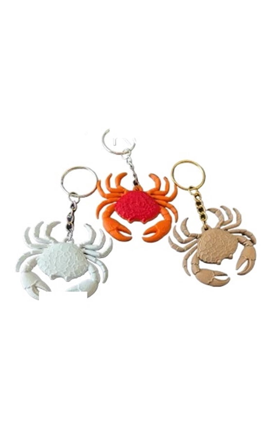 3pc crab keychain 3D printing