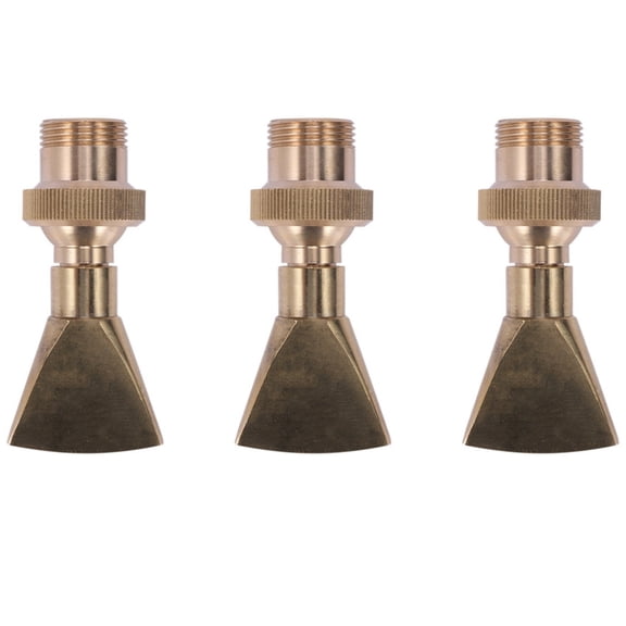 3pcs 1/2 Inch DN15 and 3/4 Inch DN20 Brass Water Fountain Nozzle Sprinkler Head Garden Landscape Fountain
