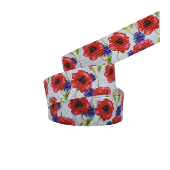 3pcs 1" (25) mm 5 yards Quality Printed Grosgrain Ribbon Needlework DIY Handmade Materials,Ribbon bows, handmade Accessories