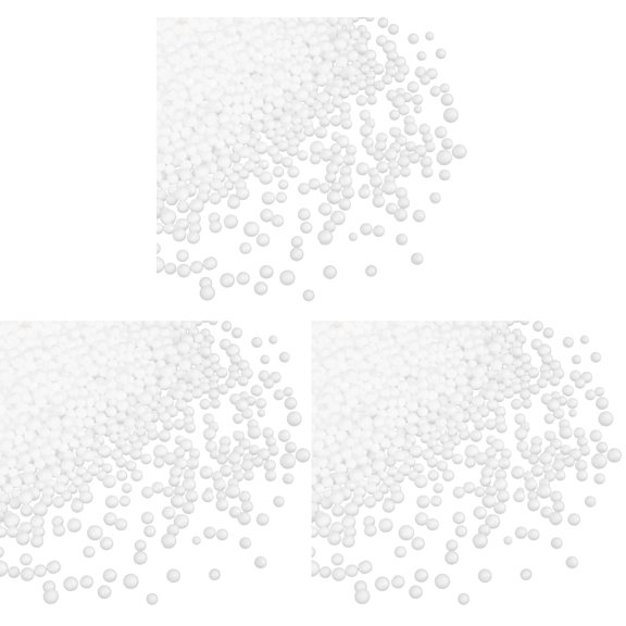 LULULION Lululion White Filling Foams Particles for Decor and Crafts 3Pcs