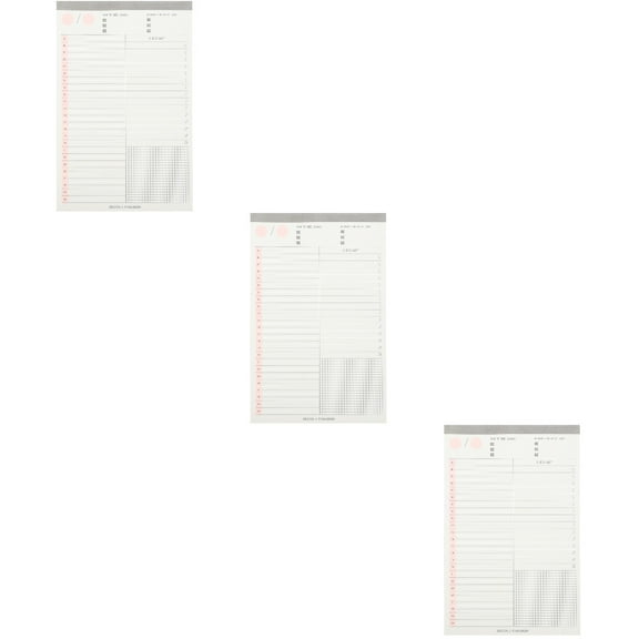 3-Pack Multi-Function Tearable Memo Pads with 1 Convenient Planner Notebook for Note Taking and Writing