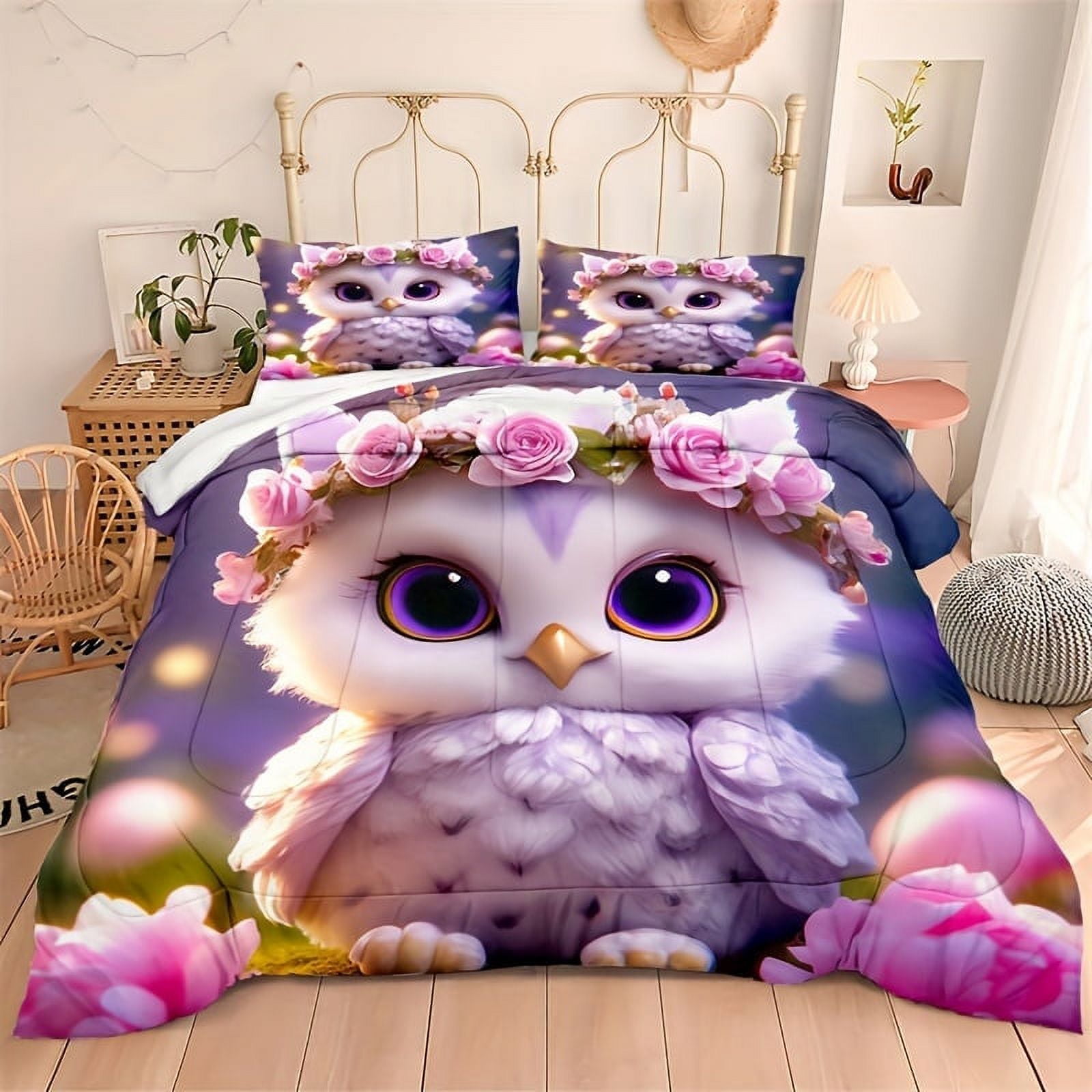 3pcs 100 Polyester Comforter Set + 2*Pillowcase, Without