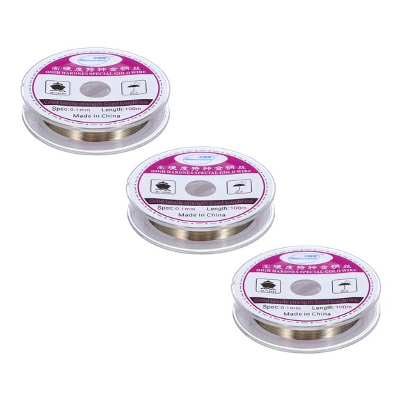 3pcs 100m Molybdenum Screen Cutting Wire Line Phone LCD Cutting Wire Glass Separate Repair Tool, 0.1mm