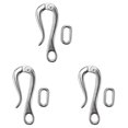 thumbnail image 1 of 3pcs 100mm Pelican Hook & Eye with Quick Release Link Stainless Steel 316 Marine Boat Hardware, 1 of 8