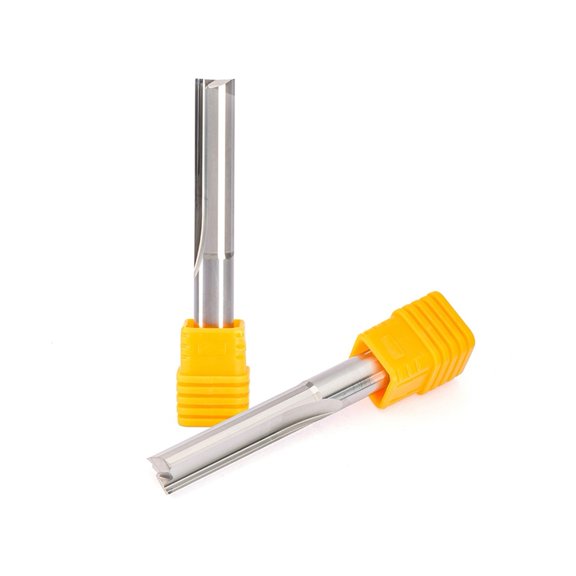 3pcs 10mm SHK 42mm CEL Two Flutes Straight Carving Tools Double Flutes CNC Router Bits Straight Engraving Cutters Wood Tools