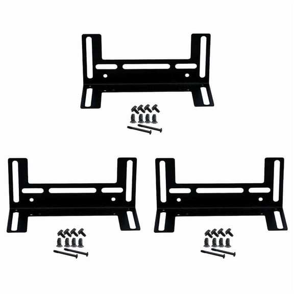 3pcs 120mm RAM Module Cooling Pump Radiator Support Drainage Reservoir Mount Bracket Holder Black,3x Bracket 3 set x Screw (Random color, do not accept the specified),Black