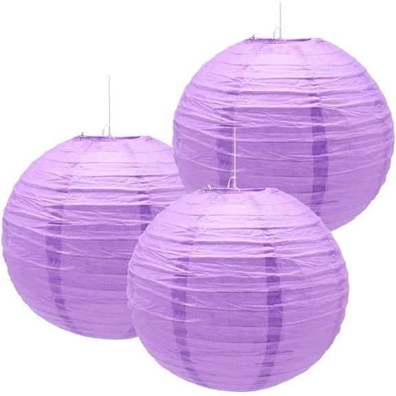 3pcs (12in) Paper Lanterns Decorative Round Chinese Paper Lanterns for Birthday Halloween Wedding Bridal Shower Home Decor Party Decoration