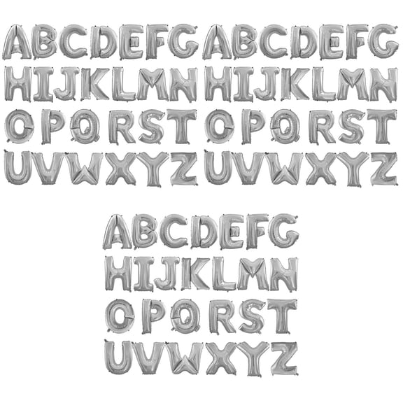 LIOOBO Letter Foil Balloons 3Pcs Alphabet Letters for Wedding Birthday Decor