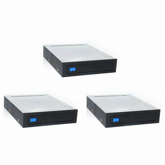 3pcs 2.5 Inch to 3.5 Inch Internal Floppy Bay III 6Gbps Tray-LESS Mobile Rack for 2.5 Inch HDD SSD,3 x 2.5 to 3.5inch HDD mobile rack (HDD Not Included) 3 x III data cable 12 x Screws