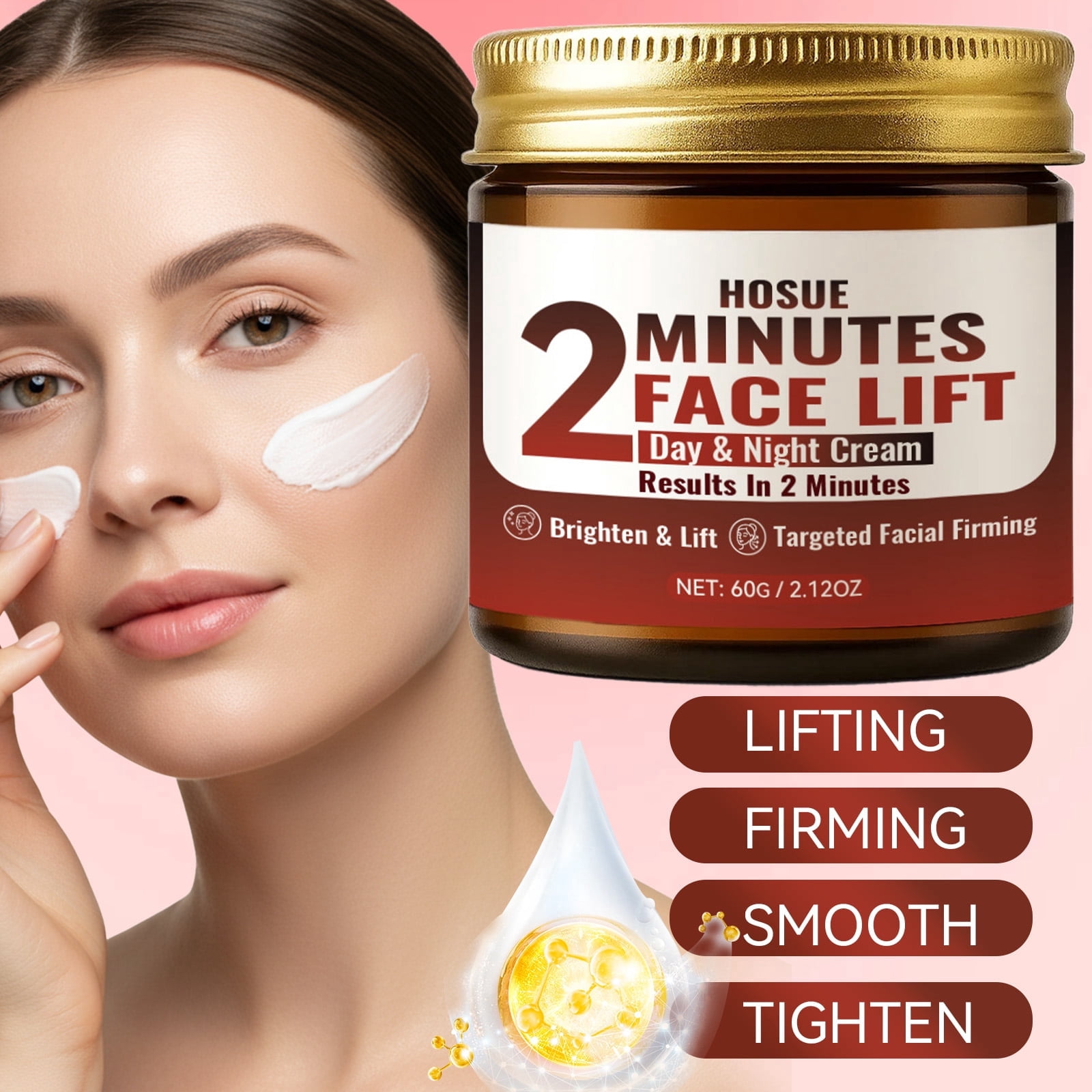 3pcs 2-Minute Facial Lifting, Firming, and Moisturizing Cream 3pcs