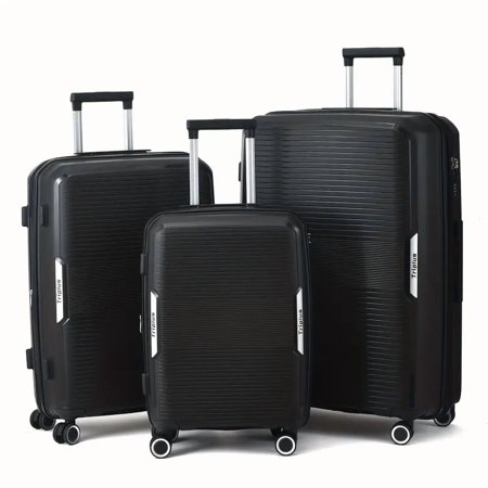 3pcs 20/24/28inch Trolley Suitcase,Durable PP Suitcase,Hardshell Lightweight Luggage Sets, Men's Women's Suitcase With TSA Lock And Spinner Wheels For Travel Vacation Holiday
