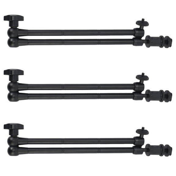 3pcs 20Inch Adjustable Articulating Friction Magic Arm with Hot Shoe Mount for LED Light DSLR Rig LCD Monitor