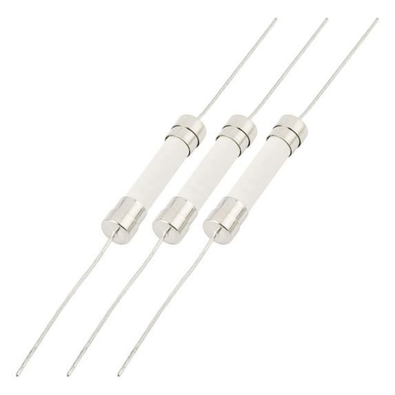 3Pcs 250V 10A 6mm x 30mm Fast-blow Acting Axial Ceramic Fuse