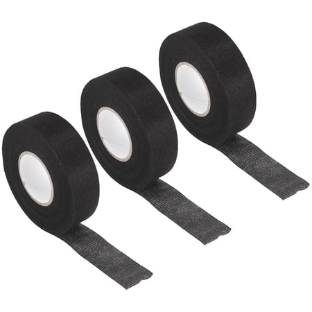 3pcs 25mmx15m 49.2ft Automotive Wiring Harness Cloth Tape for Car Electrical Wrap Protection Insulation Cable Fixed