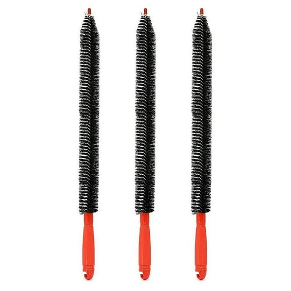 3pcs 26-Inch Long Flexible Dryer Vent Cleaner & Refrigerator Condenser Coil Brush Lint Remover