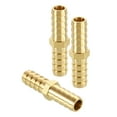 thumbnail image 1 of 3pcs 3/8" To 3/8" Brass Hose Barb Fitting Metals Splicer Mender for 3D Printing, Air Compressor, CNC Machine, Dies, 1 of 6
