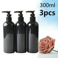 thumbnail image 1 of 3pcs 300ml Empty Emulsion Pump Bottle Shampoo Soap Dispenser Can Be Filled With Water. Brand-New-Refillable Empty Bottle Container With Pump Is Used For Essential Oil Soap Lotion Shampoo, 1 of 12