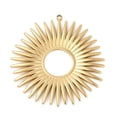 thumbnail image 1 of 3pcs 304 Stainless Steel Pendants Sun Charm Ion Plating(IP) golden 39x37x2mm Hole: 1.2mm, 1 of 3