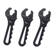 SPEEDWOW Adjustable Wrench, 3AN-16AN An Fitting Wrench Aluminum Lightweight Spanner Tools for An Hose Fitting Adapter End, 3Pcs