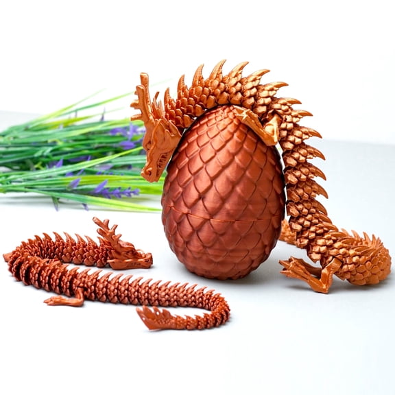 3pcs 3D Printed dragon and dragon egg ,Flexible Joint Animal lacertid Figurines,Realistic Eyes, Home Office Decor,Fidget Toy for Adults Teens Boy Festival Gifts