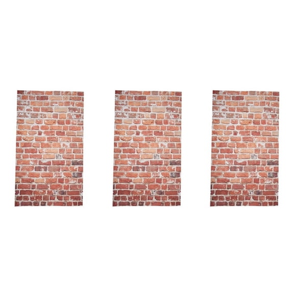 3pcs 3X5Ft Vinyl Vintage Red Brick Wall Studio Backdrop Photography Background Prop