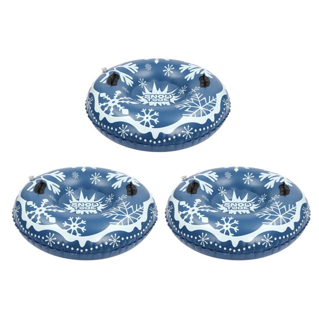 3pcs 40inch Snow Sleds PVC Lawn Sled Ski Circle Inflatable Sled 75