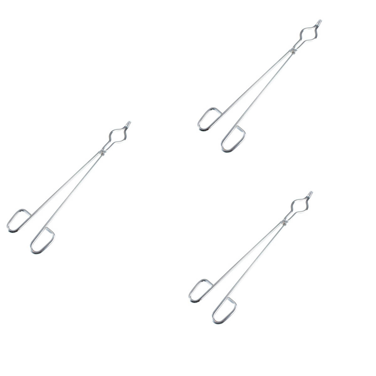 3pcs 45cm Stainless Steel Crucible Tong Clamp Melting Furnace Pliers Holder