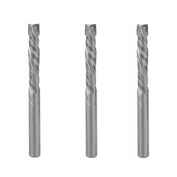 3pcs 4x22mm Up Down Cut Two Flutes Spiral Carbide Mill Tool Cutter for CNC Router Compression Wood End Mill Cutter