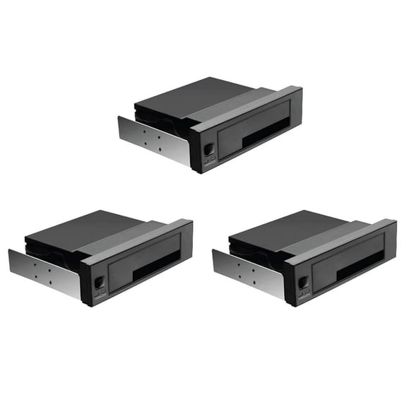 3pcs 5.25 Inch Internal Tray-Less Bay  III Hard Drive Backplane Enclosure Hot Swap Mobile Rack for 2.5/3.5 Inch HDD