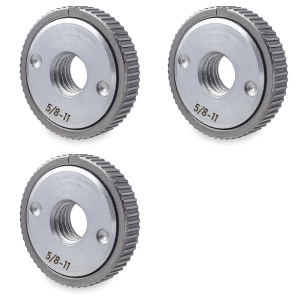 3pcs 5/8 Inch-11 Grinder Nut,Quick Release Angle Grinder Flange Nut Grinder Locking Nut for Angle Grinder