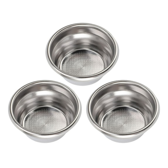 3pcs 54mm Coffee Filter Basket Stainless Steel Portafilter Basket Cup for 54mm Coffee Machine Handle