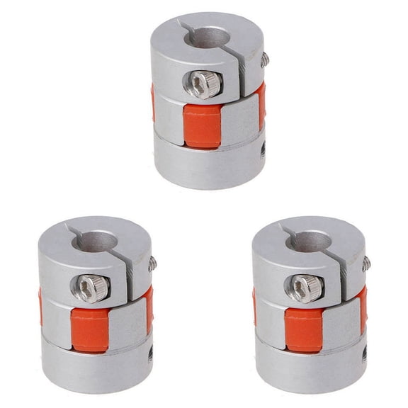 3pcs 5mmx8mmx25mm CNC Stepper Motor Flexible Plum Jaw Shaft Coupling Coupler New