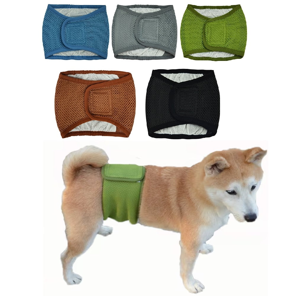 3pcs/5pcs, Male Dog Diapers, High Absorbing Dog Belly Bands for Male Dogs, Washable Reusable Dog Male Wraps
