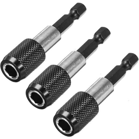 3pcs 6.35mm Hex Shank Magnetic Screw Driver Bit Socket Cap Screw Driver Bits for Rapid Disassembly Bar, Length 60mm