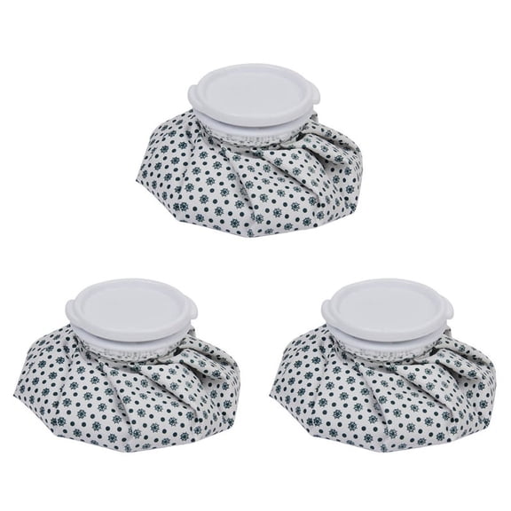 3pcs 6 Inch Cloth Ice Cool Cooler Bag for Sports Injury Pain Relief