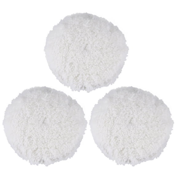 3pcs 7 Inch 180mm Soft Wool Clean Polishing Buffing Bonnet Pad for Car Auto Polisher