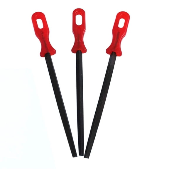 3pcs 8Inch Triangle Steel File Triangular Files Woodworking Grinding Saw Carpentry Woodworking Sharpening Polishing Hand Tools, XZ04040901