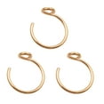 thumbnail image 1 of 3pcs 8mm Fake Nose Rings Faux Nose Ring 20g Clip On Nose Ring Hoop 20 Gauge Rose Gold Nose Ring Faux Lip Ring 3PCS, 1 of 2