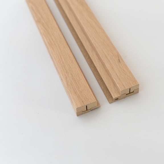 3pcs 94.5" x 9.37" Wood Wall Slat Panels (18.45 sq ft), DIY Easy Install, Decorative Wall Decor, 3 panels, Organic Oak on Organic Oak