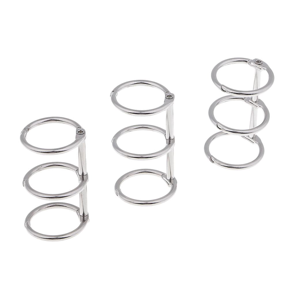 Strap Fastining Rings 3pcs A5 A6 Album Metal Rings to Rings Fastening Connector Rings Book ...