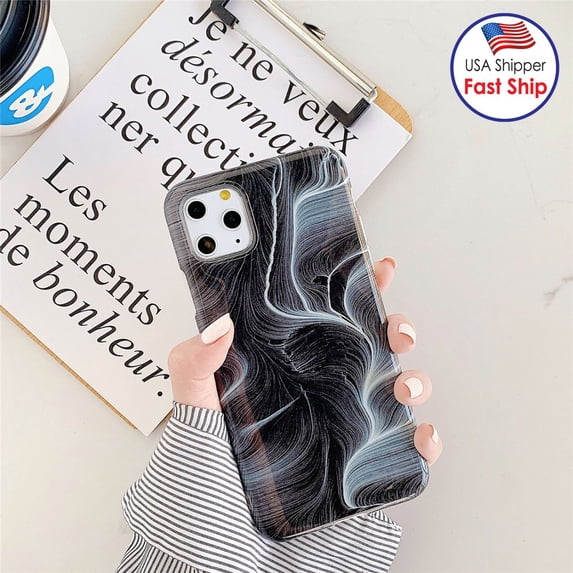 AMZER Marble Design Case for iPhone 11 Slim IMD TPU Protective Case with HD Designs - Woodsmoke