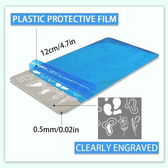 3pcs Abstract Faces Nail Art Templates Abstract Flowers Leaves Nail Stamping Plate Line Woman Face Art Stencils Stainless Steel Image Plates for Women Nail Design Print Manicure Salon