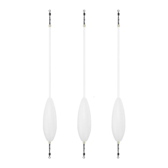 3pcs Acrylic Buoyancy Bobbers for Long Casting 12/15/20/30/40g Floating Buoy Bombard Shape Upward Bobber Fishing Float