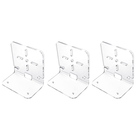 3PCS Acrylic Floating Wall Shelves for Cameras Speakers Organizer Wall Mounted Brackets for for Surveillances Equipment
