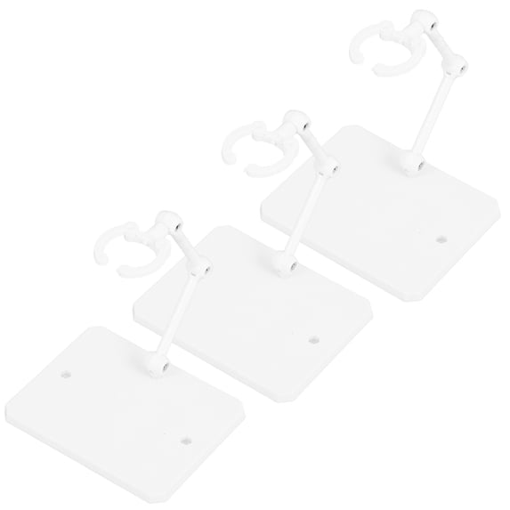 3-Pack Action Figure Display Stands for Desktop - Adjustable Assembly Racks for Collectible Figures and Toys