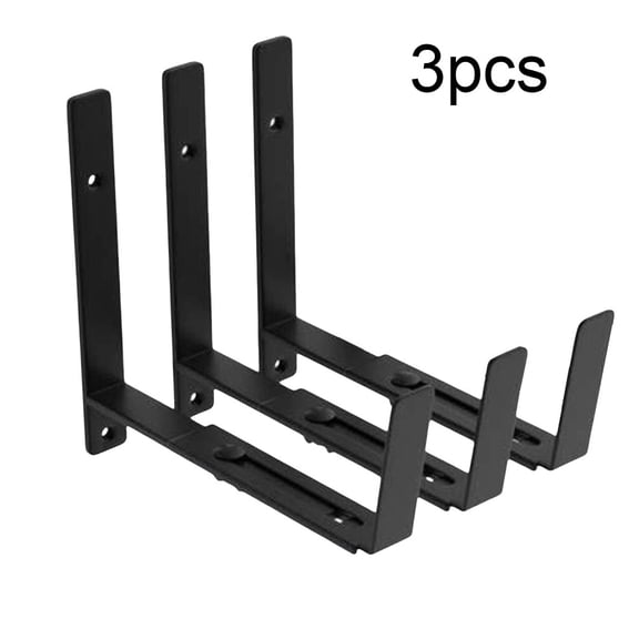 3pcs Adjustable Iron Wall Hooks Flowerpot Holder Window Railing Hanger 15-33cm