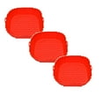 thumbnail image 1 of 3pcs Air Fryer Silicone Liners For 2 To 3 QT Small Air Fryers 2 Pack Square Non-Stick Reusable Air Fryer Liners Silicone Pot Basket Bowl Tray Baking Tray Air Fryer Accessories, 1 of 1