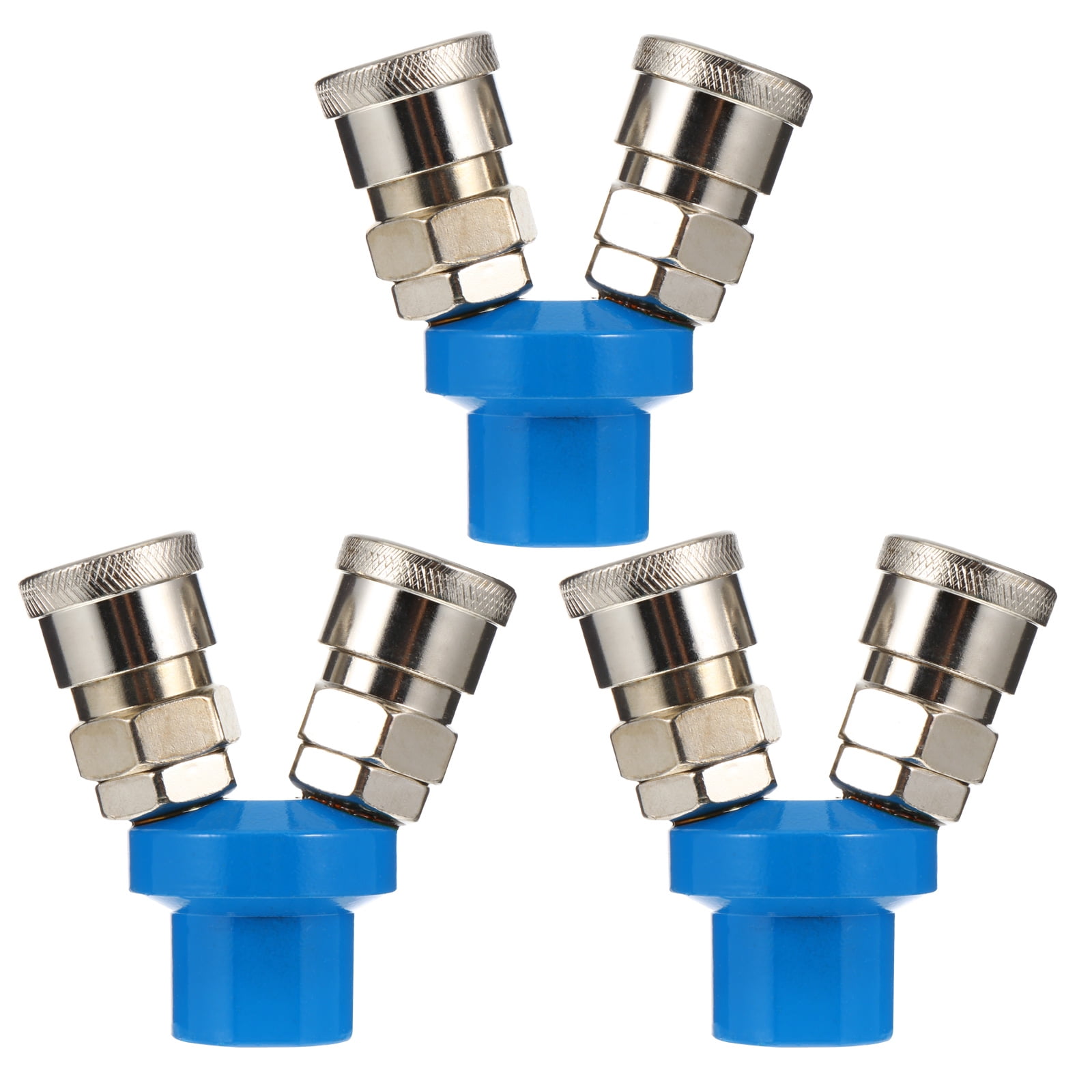 3pcs Air Hose Quick Coupling Splitter Pneumatic Fitting Hose Connector Coupler